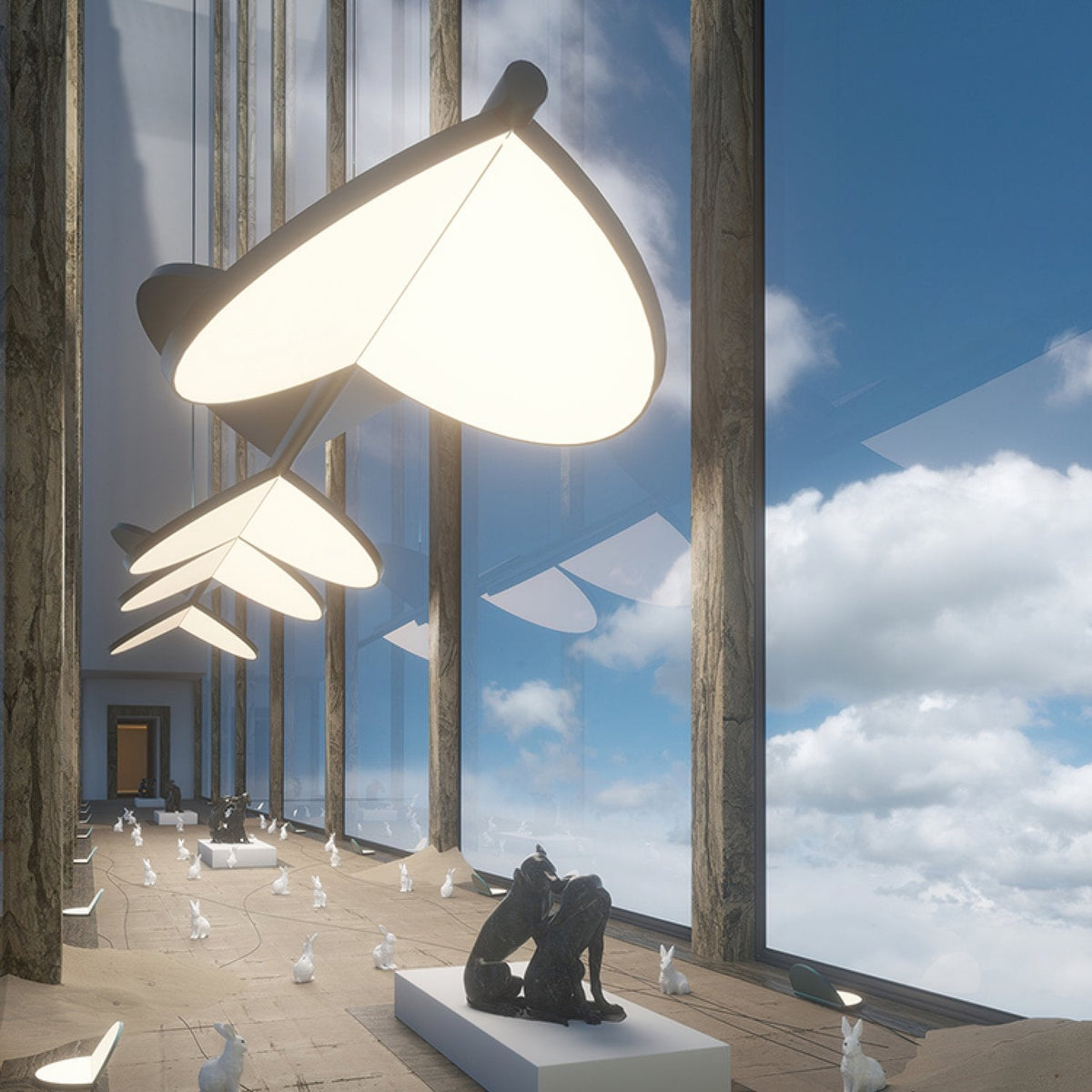 Almendra Organic Chandelier