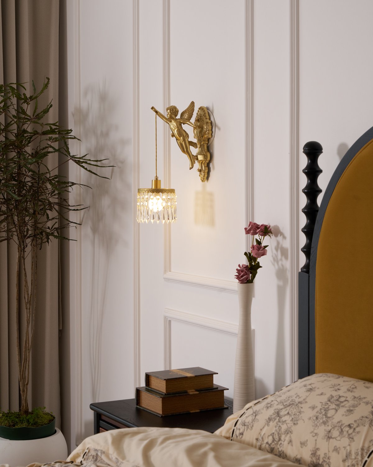 Angel Crystal Wall Light
