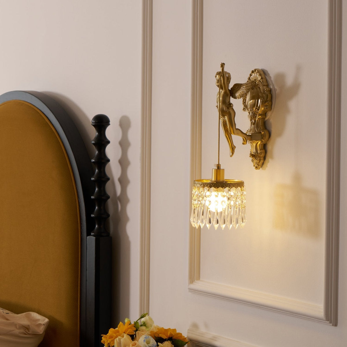 Angel Crystal Wall Light