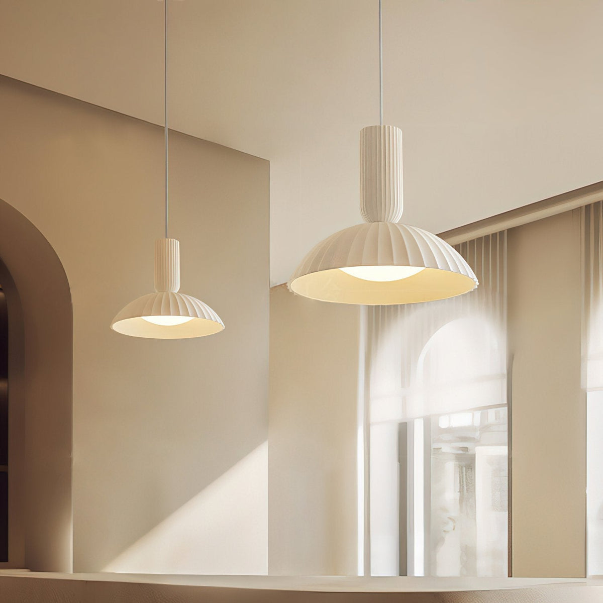 Apollo Fluted Pendant Lamp