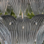 Beautifully Murano Palmette Smoked Chandelier