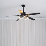Glass Ball Ceiling Fan light