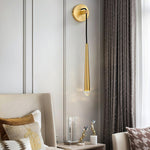 brass-cone-wall-lamp