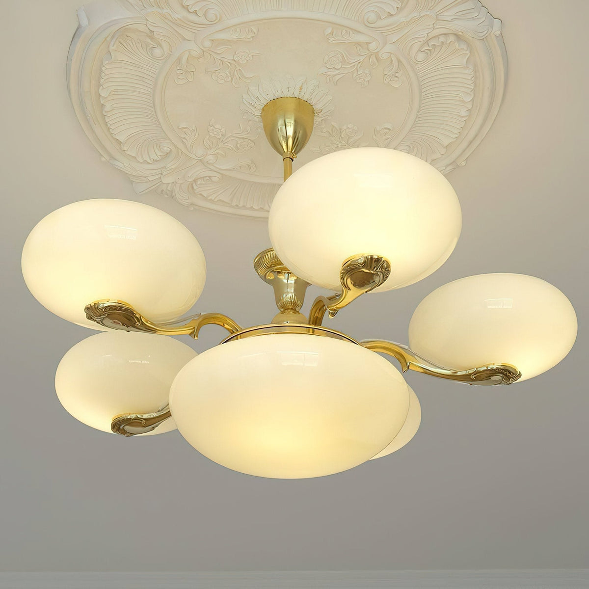 Brass Radiance Orb Chandelier