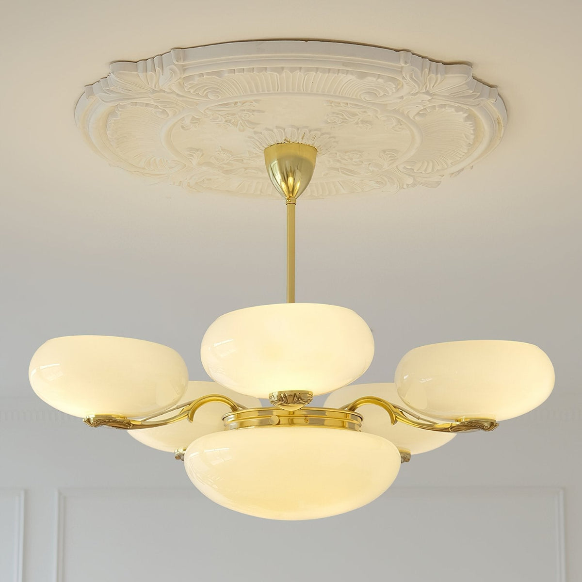 Brass Radiance Orb Chandelier