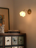 Brass Rose Wall Light