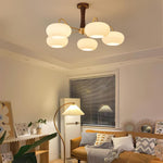 Brass Wooden Persimmon Ceiling Lamp