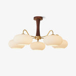 Brass Wooden Persimmon Ceiling Lamp
