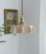French Flower Pendant Swag Light