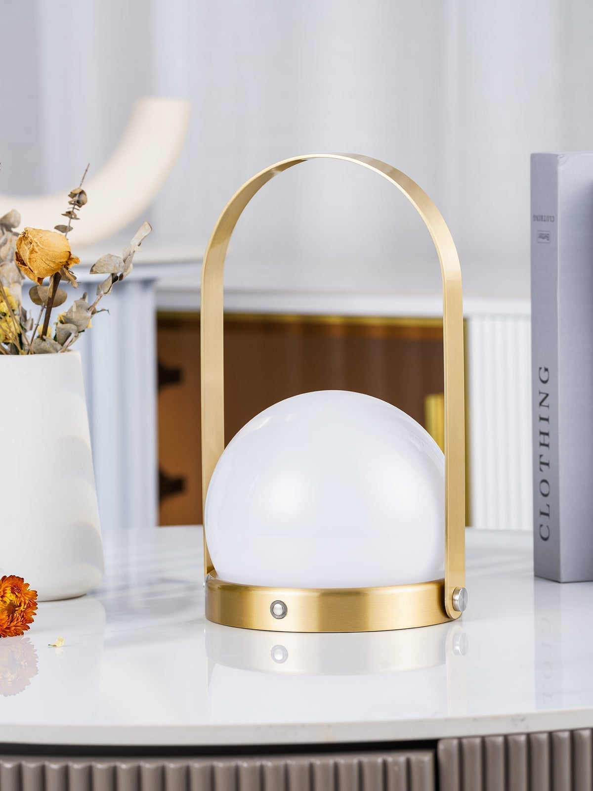 Carrie Built In Battery Table Lamp
