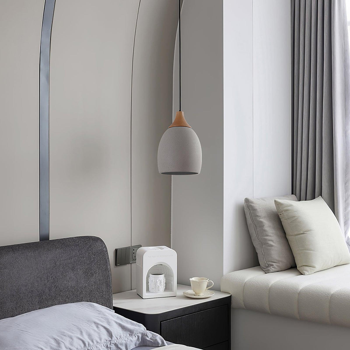 cement-solid-wood-pendant-light