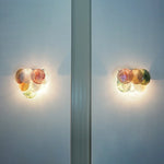Colorful Murano Disc Wall Lamp