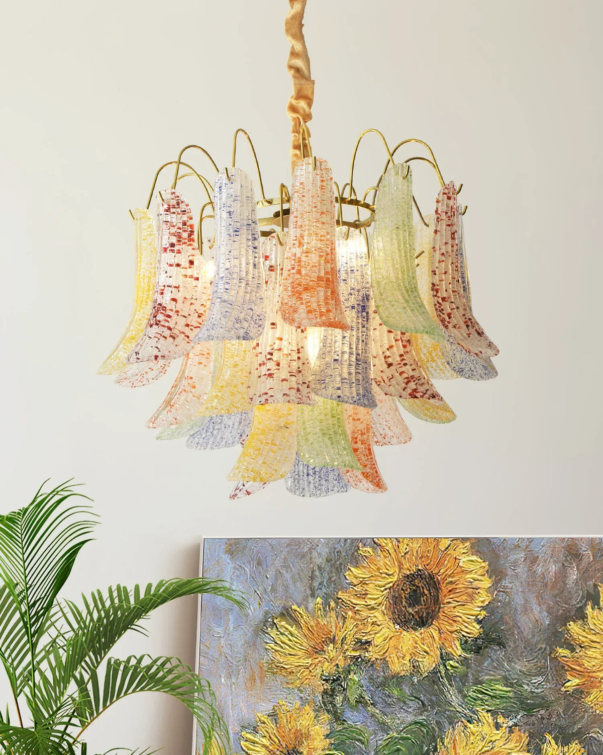 Colorful Murano Glass Chandelier