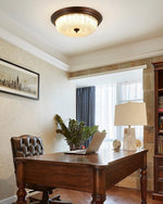 Crystal Glass Dome Ceiling Lamp