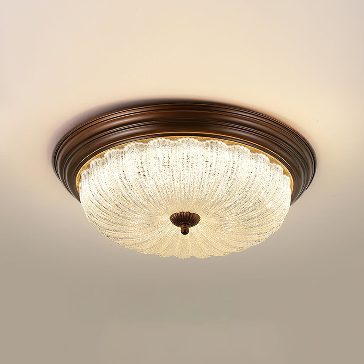 Crystal Glass Dome Ceiling Lamp