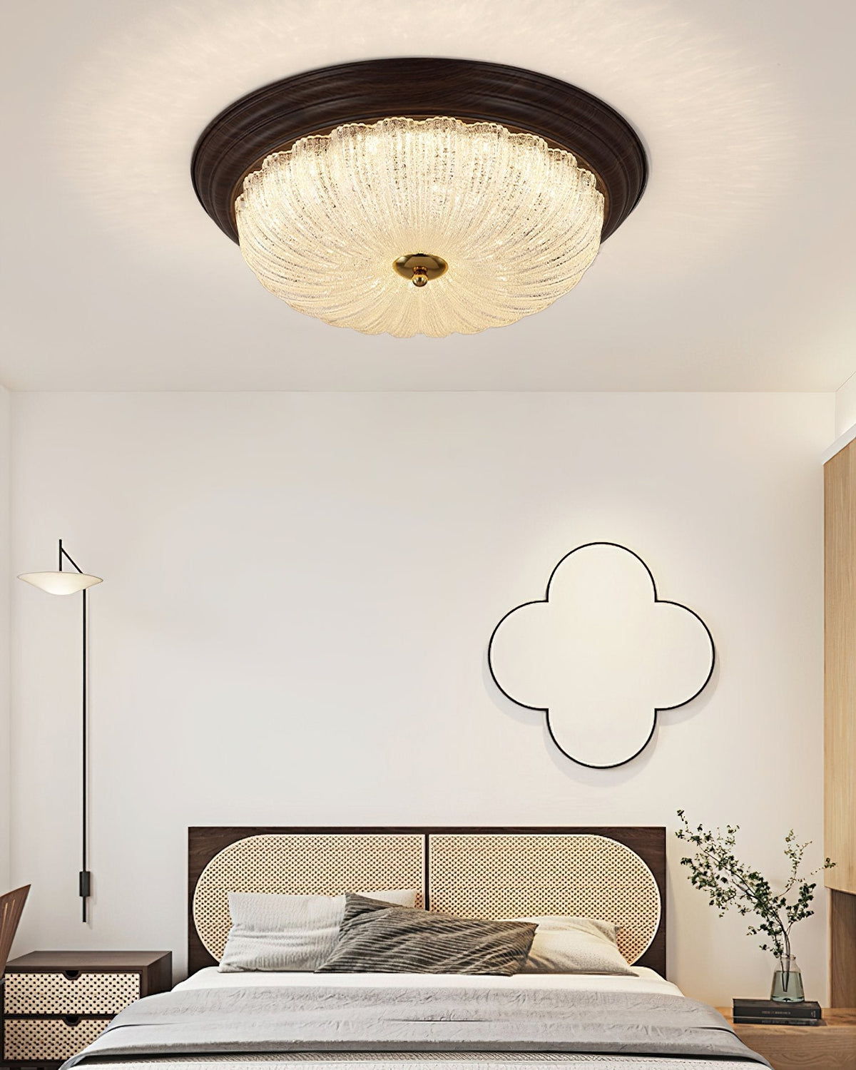 Crystal Glass Dome Ceiling Lamp