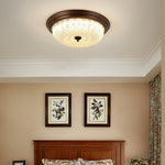 Crystal Glass Dome Ceiling Lamp