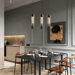 Glass Cylindrical Pendant Light