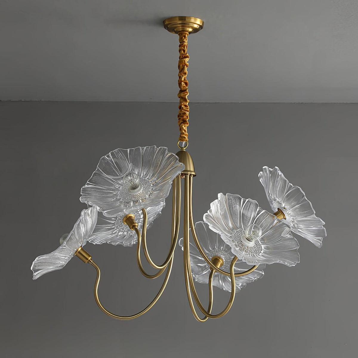 Delicate Lotus Leaf Chandelier