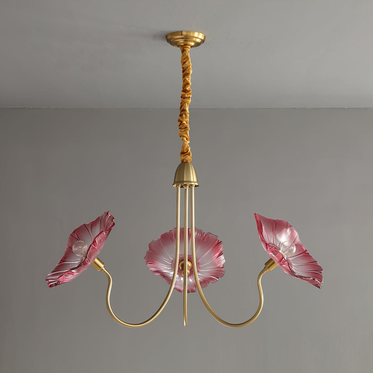 Delicate Lotus Leaf Chandelier