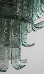 Elegant Leaf Shaped Murano Glass Chandelier