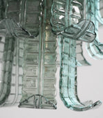 Elegant Leaf Shaped Murano Glass Chandelier