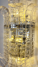 Elegant Murano Leaf Shape Glass Wall Sconce