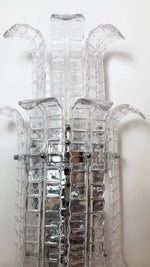 Elegant Murano Leaf Shape Glass Wall Sconce