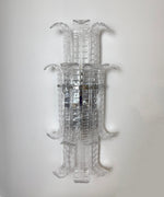 Elegant Murano Leaf Shape Glass Wall Sconce