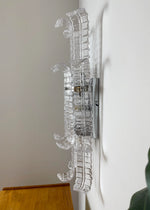 Elegant Murano Leaf Shape Glass Wall Sconce