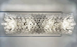 Elegant Transparent Murano Poliedri Glass Chandelier