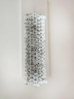 Elegant Transparent Murano Poliedri Glass Chandelier