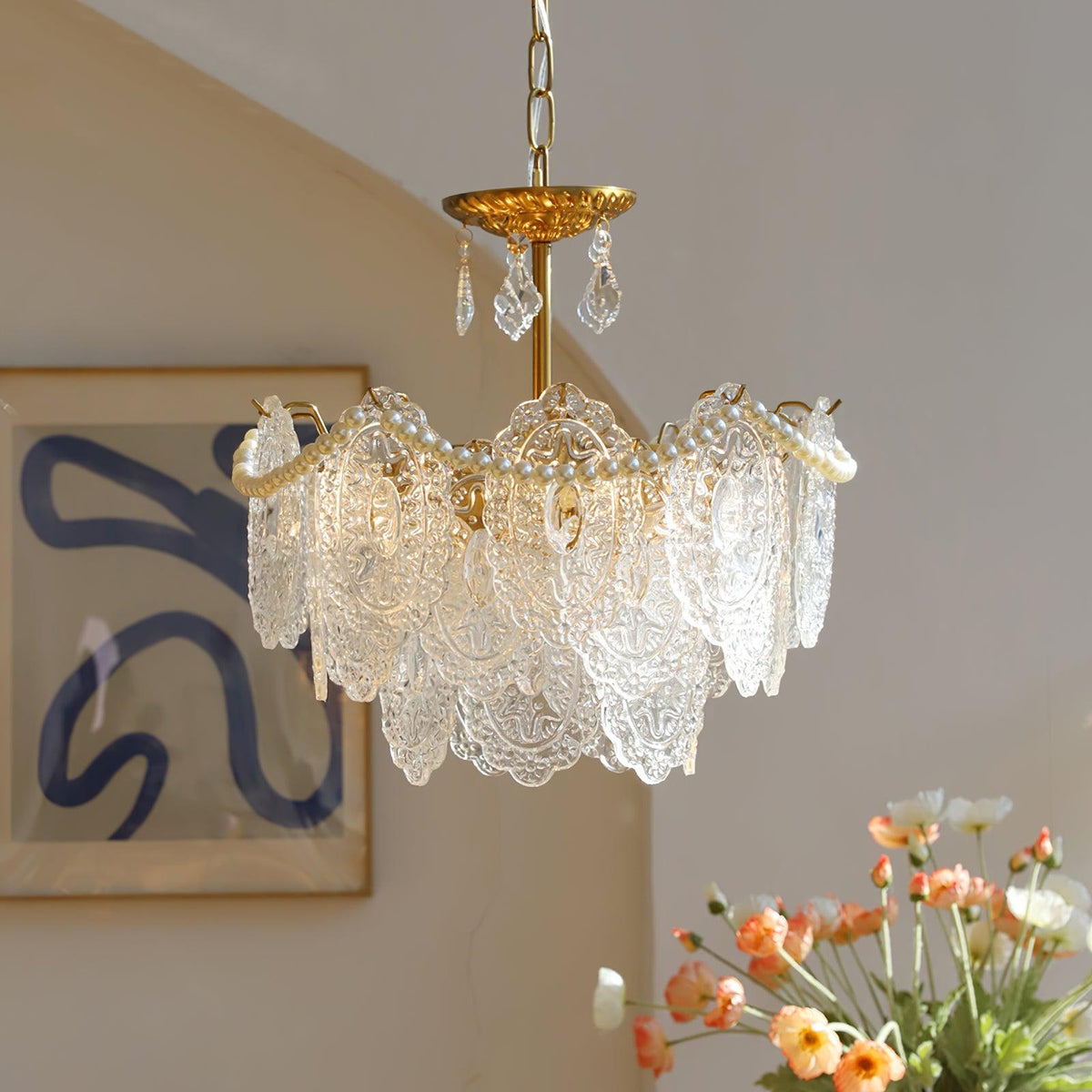 embossed-pearls-crystal-chandelier