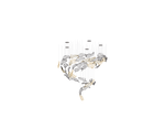 Feather Glass Pendant Light Amber Clear Color Flying Pendant Lamp Staircase Designer