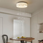 Floating Crystal Flower Ceiling Lamp
