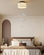 Floating Crystal Flower Ceiling Lamp