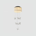 Floating Crystal Flower Ceiling Lamp