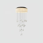 Floating Crystal Flower Ceiling Lamp
