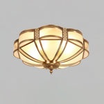 Floral Brass Ceiling Lamp