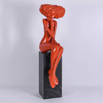 Girl Meditate Sculpture Floor Lamp