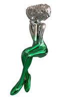 Girl Meditate Sculpture Floor Lamp