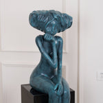 Girl Meditate Sculpture Floor Lamp