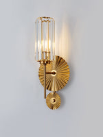 Gold Plate Crystal Wall Lamp