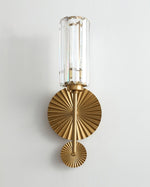 Gold Plate Crystal Wall Lamp