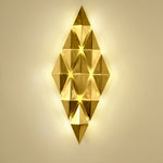 Golden Honeycomb LED Wall Light