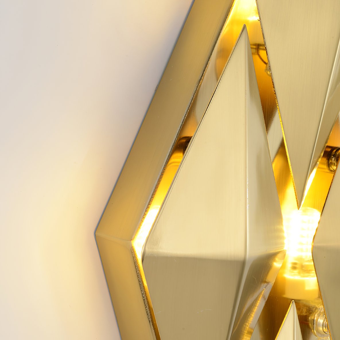 Golden Honeycomb LED Wall Light