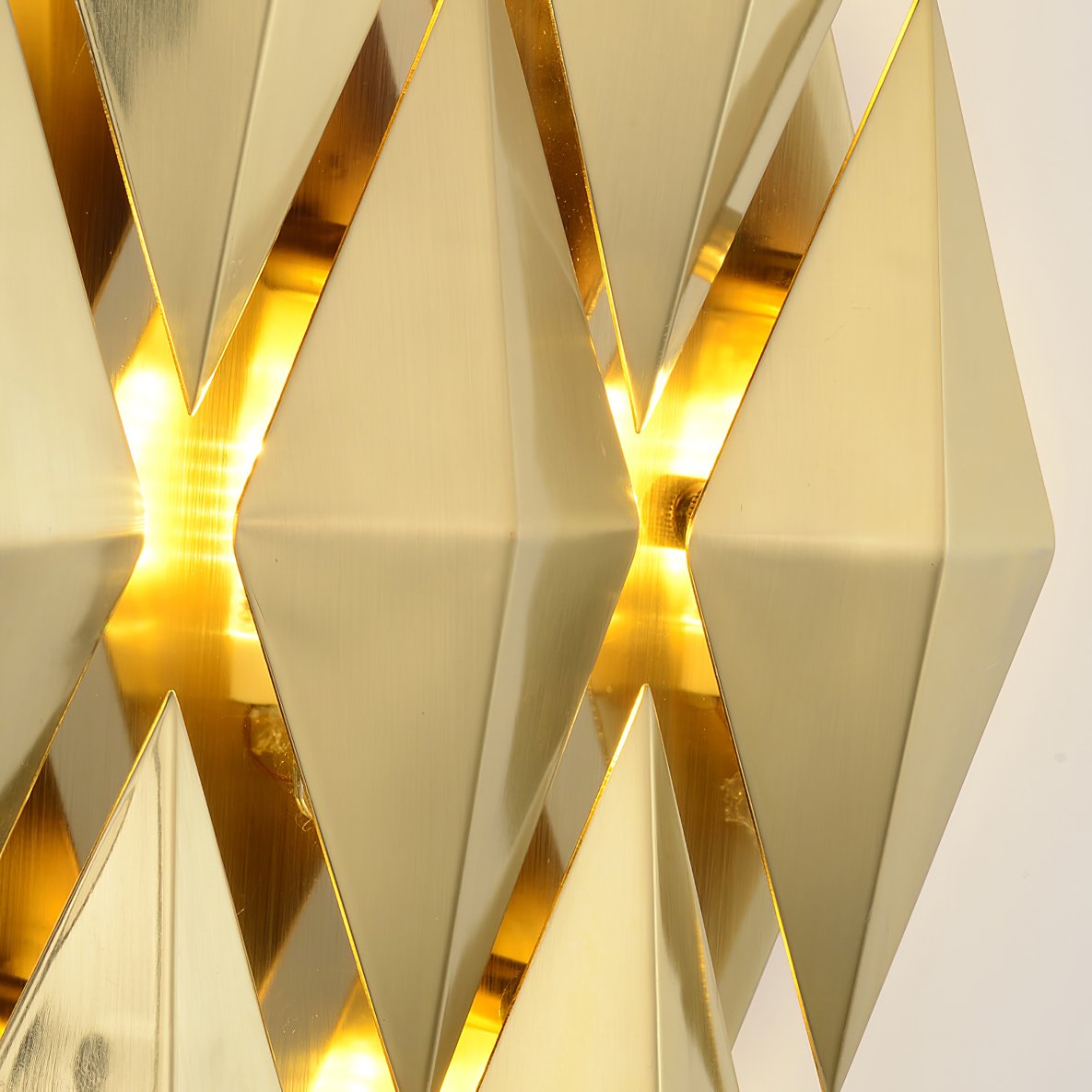 Golden Honeycomb LED Wall Light