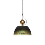 Green Glass Bowl Pendant Lamp