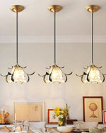 Green Leaf Floral Pendant Light