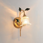 Green Leaf Floral Wall Light